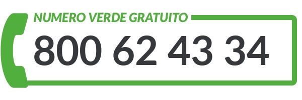 Per informazioni o preventivi chiama il numero verde 800624334